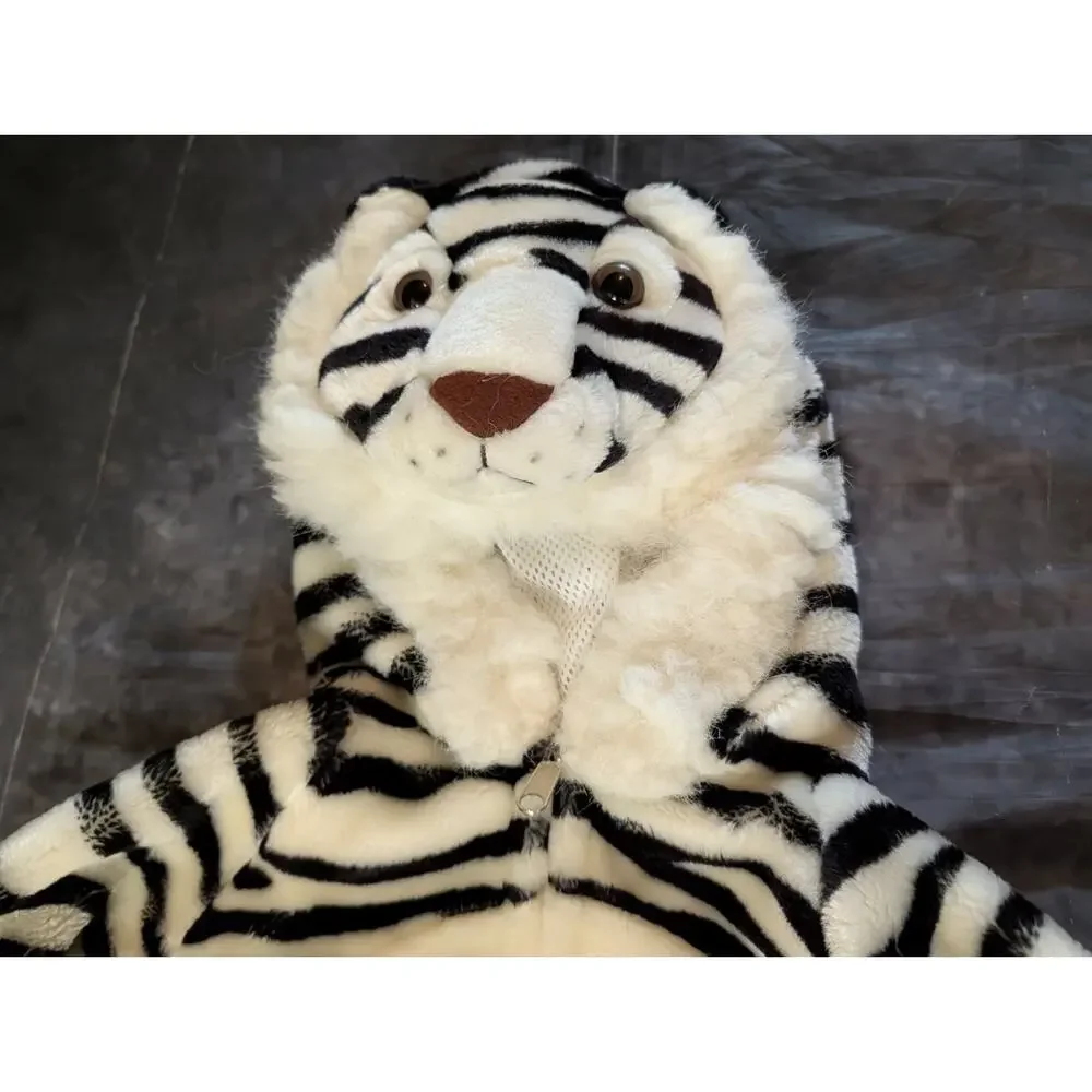 White Tiger Halloween Costume Union Suit Kids Size 5-6 (44”) Cosplay